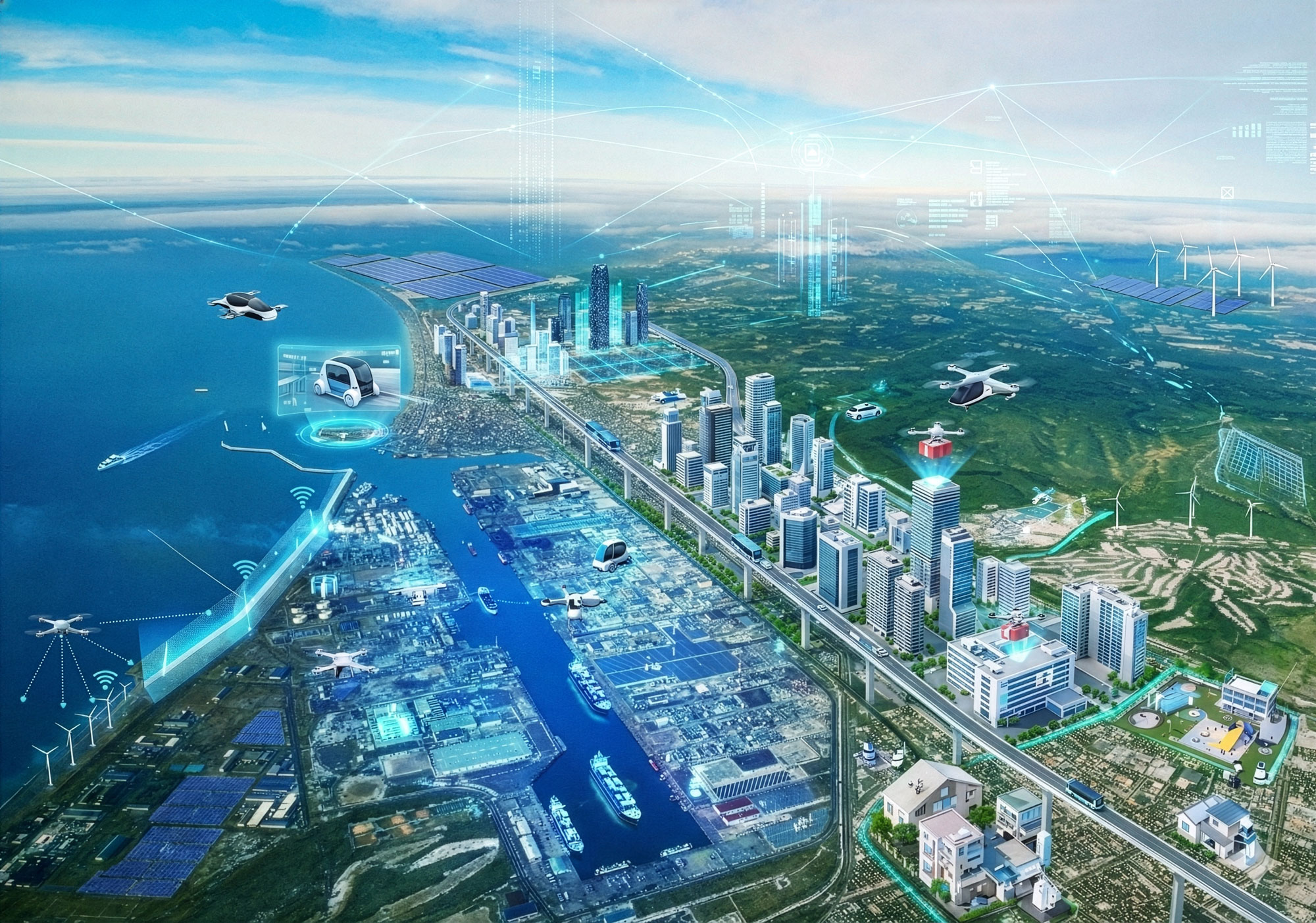 Tomakomai Smart City Illustration